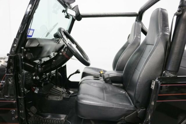 360 v8, 4 speed manual, hard top, soft top, black, clean cj