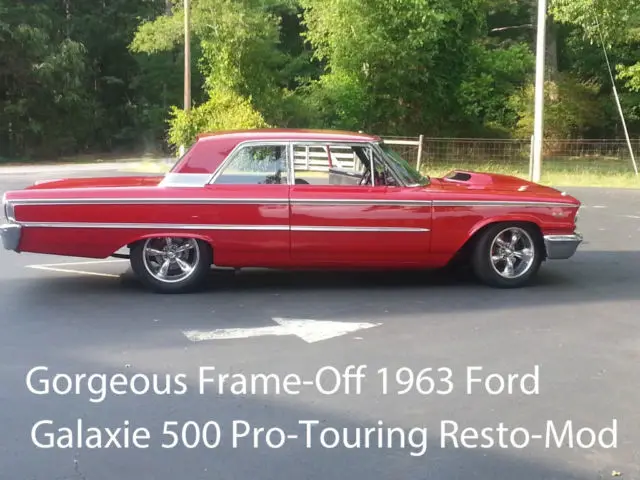 1963 ford galaxie award-winning boxtop coupe, resto mod, pro touring, pro street