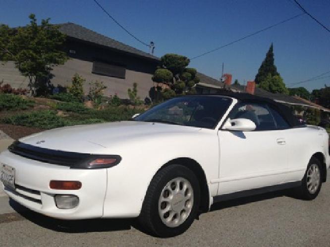 obo 1993 toyota celica gt white convertible in san jose, ca