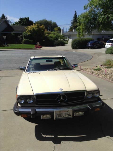 1980 mercedes 450sl v8 roadster-- removable top
