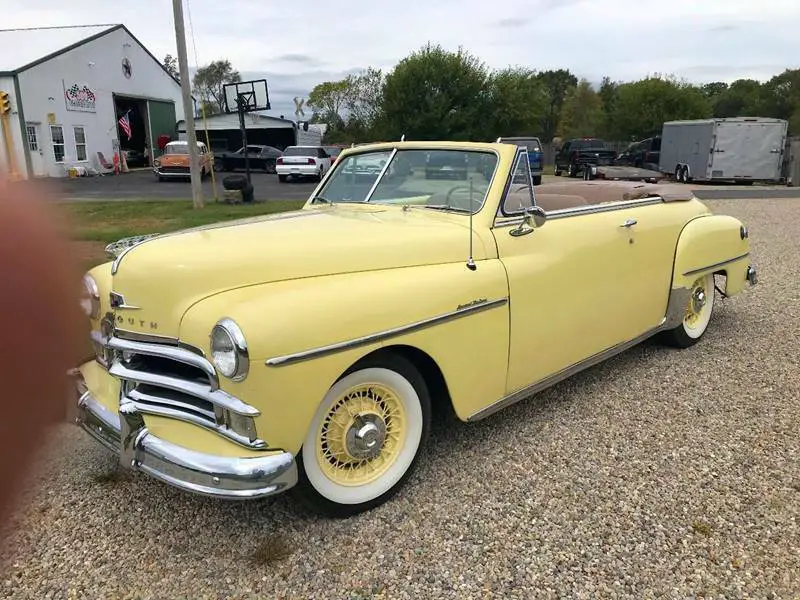 1950 plymouth special deluxe convertible matching 6 cyl. engine manual 3-sp