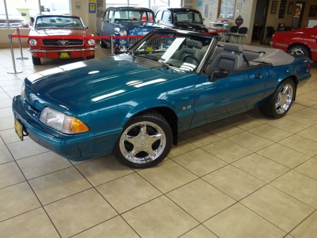 18,000 original miles! 1993 mustang convertible rare color gt fastback 92 91 90