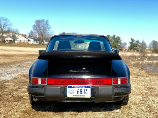 1986 porsche 911 3.2 targa black on black