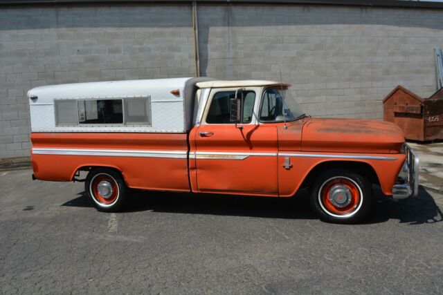 1963 chevrolet c10 custom 119,996 miles orange truck 283 cid v8 manual