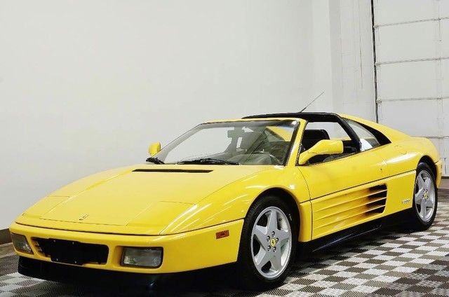 1992 ferrari 348ts in giallo ferrari 16,300 original miles. 5 speed