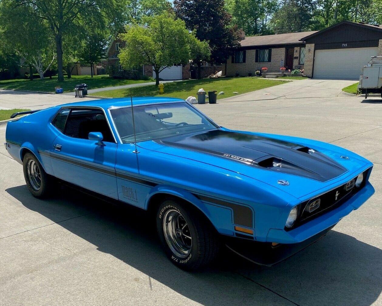 1971 ford mustang grabber blue paint 22 year old paint job