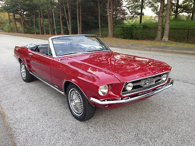 67 mustang convertible 302 v8 4spd autood new power top ps pdisc gt dual exhaust