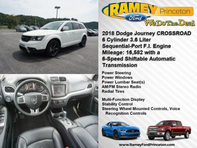 used 2018 dodge journey awd crossroad princeton, wv 24740 for sale in elgood, west virginia
