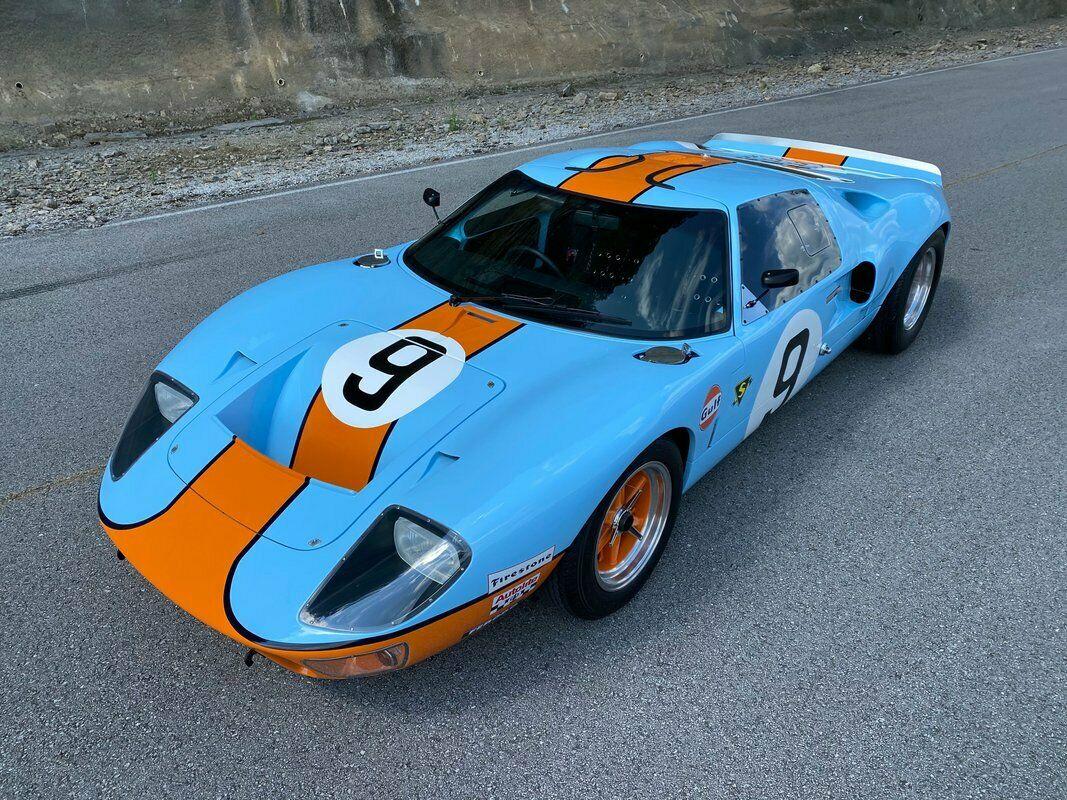 1966 ford gt40 mki gulf livery coupe 347 v8 2496 miles