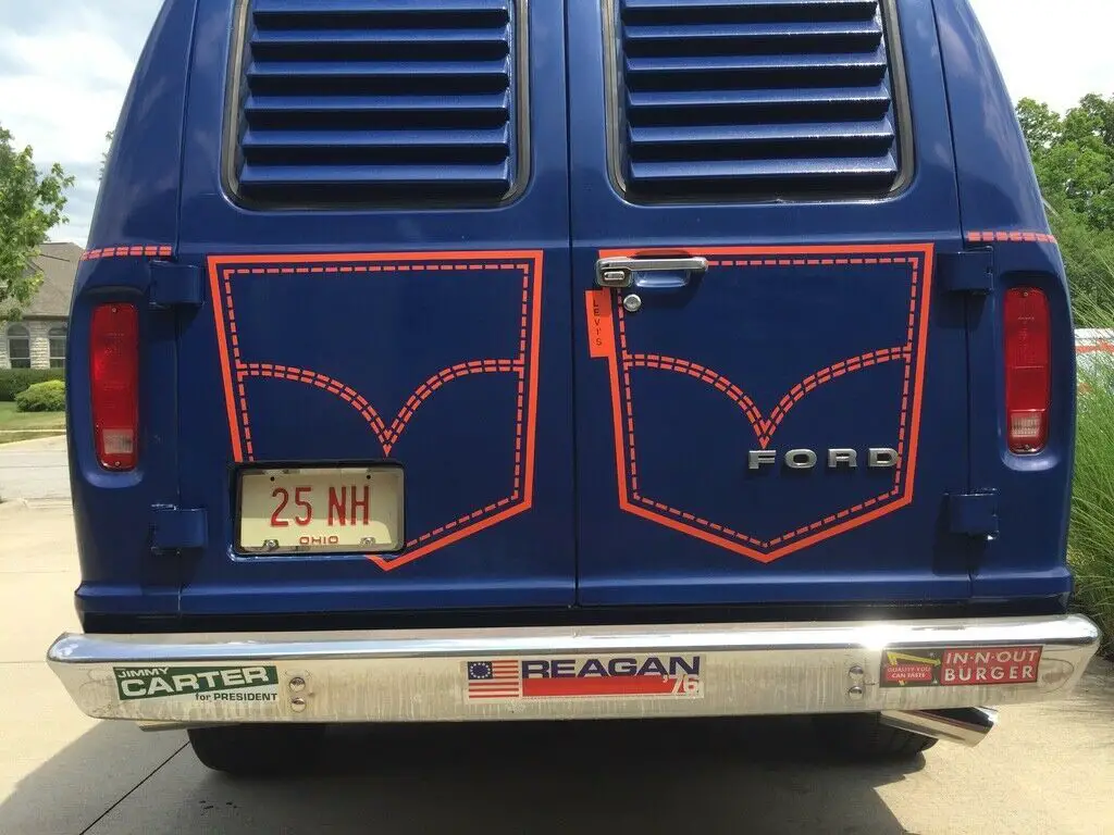 1976 ford e-150 van denim machine