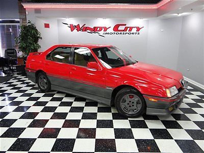 1992 alfa romeo 164 s sport sedan v6 5-speed speedlines books window & sticker!