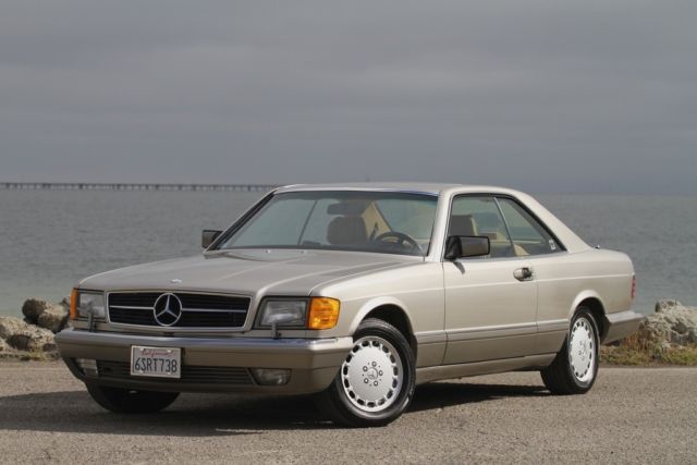 stunning 1988 mercedes benz 560sec smoke silver 66k miles california car