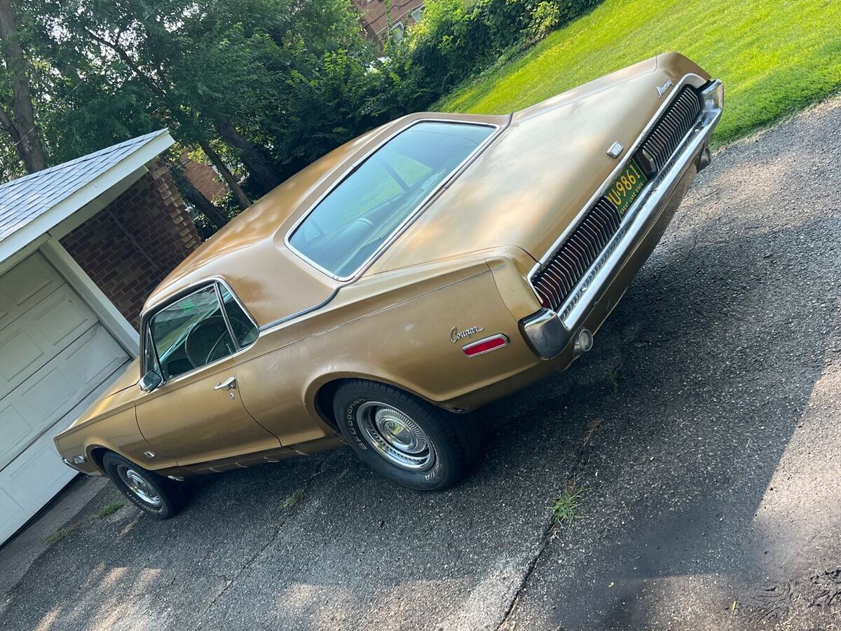 1968 mercury cougar coupe brown rwd automatic xr-7