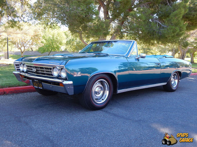 1967 chevrolet chevelle ss convertible 396 325hp big block "solid survivor"