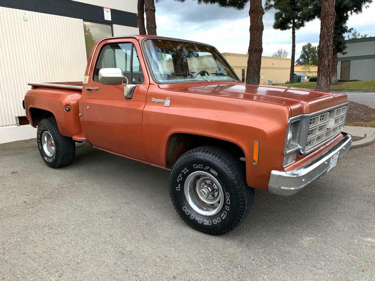 1977 chevy k10 4x4, 400ci motor....a/c ....cali truck no rust !