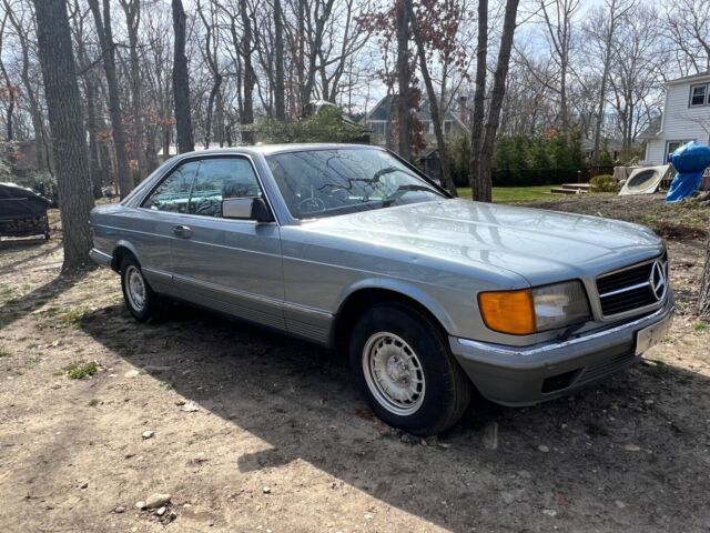 1985 mercedes-benz s-class coupe blue rwd automatic euro