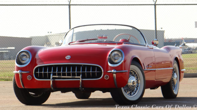 1953 chevrolet corvette roadster replica convertible red 350 video
