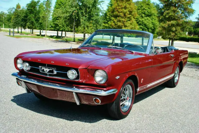 1965 ford mustang gt convertible 'a' code 289 v8 4 barrel 4-speed