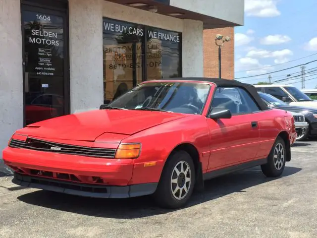 *** 1989 toyota celica gt convertible *** no reserve *** manual trans ***