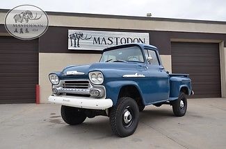 1958 blue napco 4x4 vintage truck