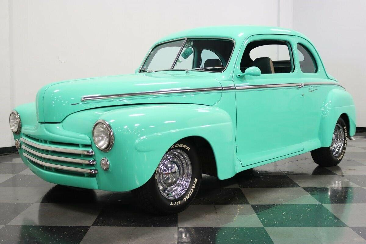 1948 ford coupe streetrod 350 v8 auto lime green 29858 miles