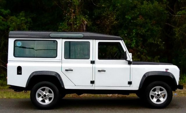 land rover defender 110 csw 2.5 td 1987 rhd fire and ice uk spec,florida titled
