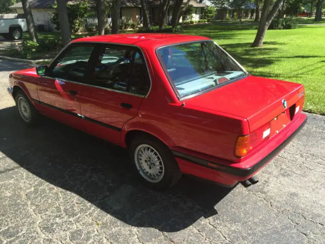 1989 bmw 325i red sedan 4-door 2.5l immaculate mint complete condition