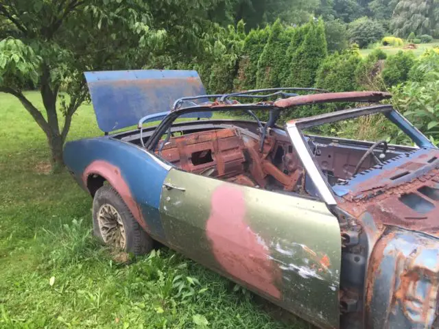 1968 chevrolet camaro convertible project car with clear title