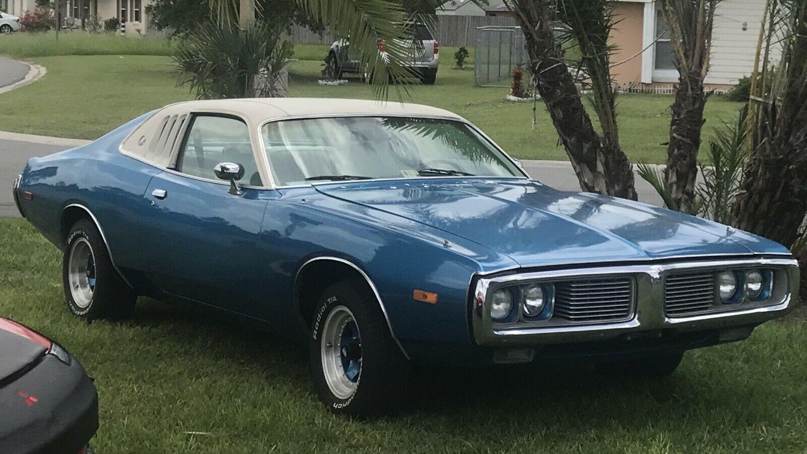1973 dodge charger se original blue rwd automatic