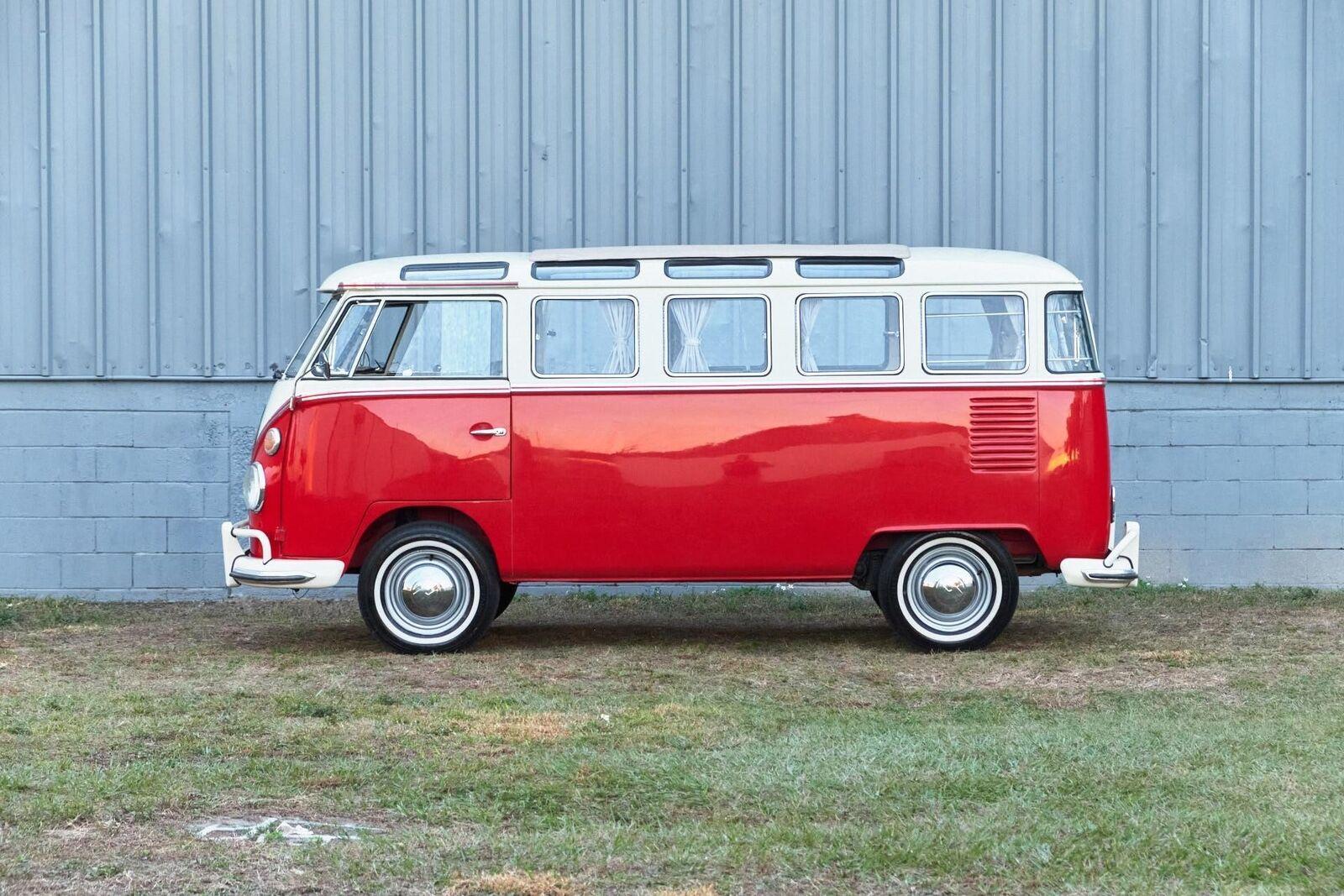 1969 volkswagen 23 window bus rwd 4 speed red