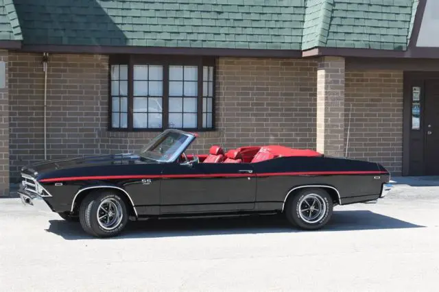 1969 chevelle convertible with a big block engine and 396 ss trim