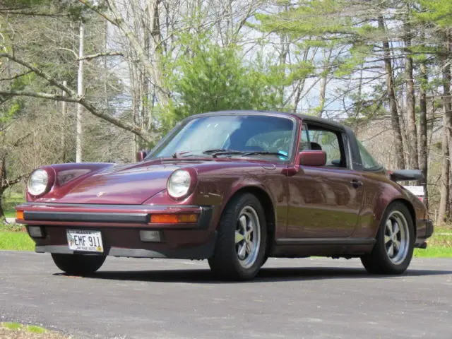 1984 ruby red targa carrera 911 2 owner original car great driver