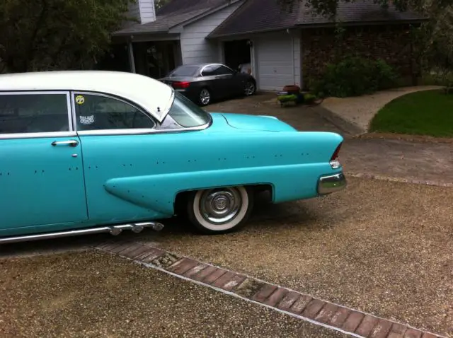 1955 lincoln capri 2 door hardtop lake pipes louvered hood
