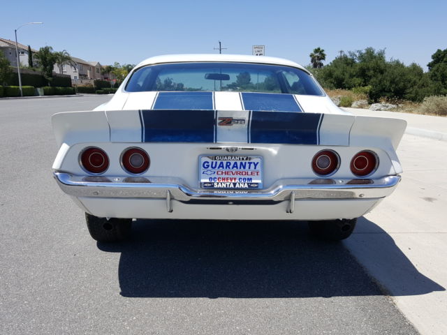 1970 chevrolet z28 rs camaro lt1 turbo 400 automatic protectoplate build sheet
