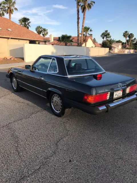 1987 mercedes benz 560 sl~2tops~runsgrt~alwaysmaintained~
