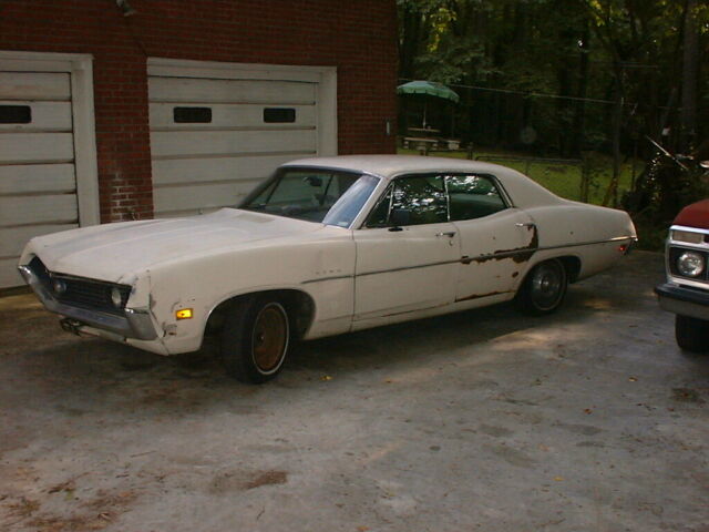 rare vintage 1970 ford torino white 4 door sedan