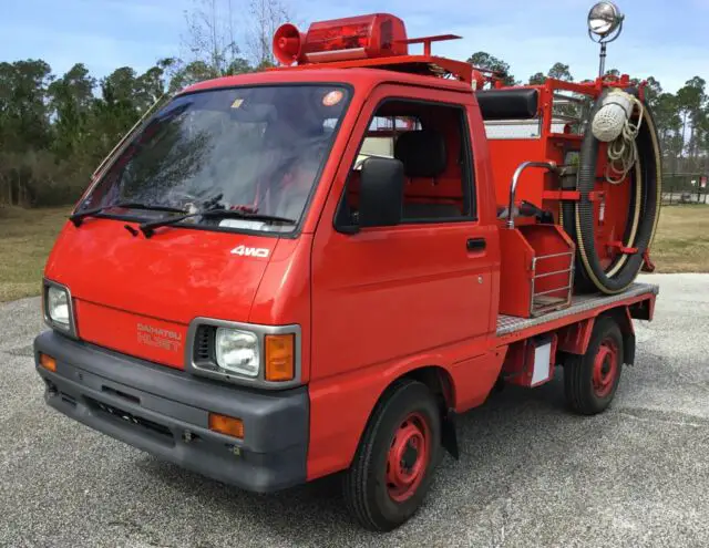 1991 daihatsu hijet 4x4 4wd japanese mini fire truck 5800 jevic certified miles