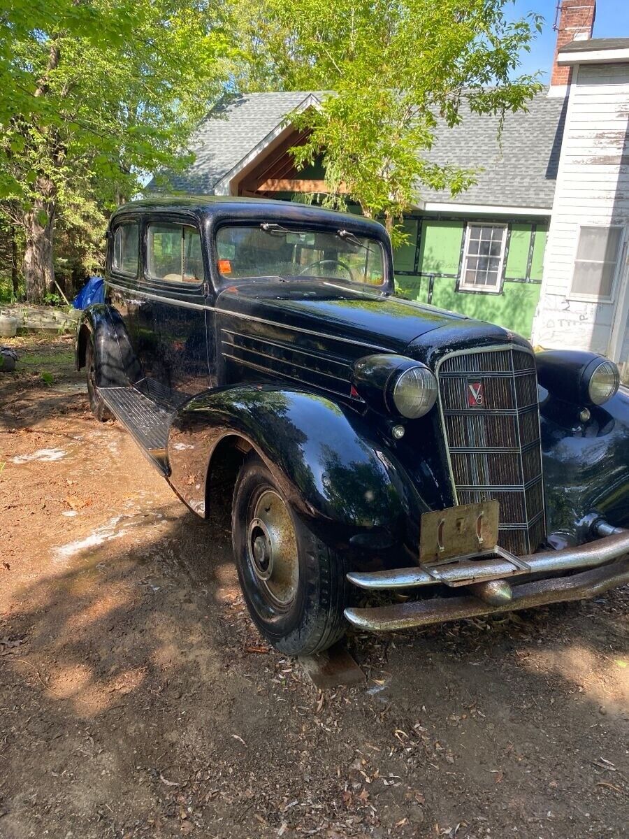 1934 cadillac series 355 sedan black touring