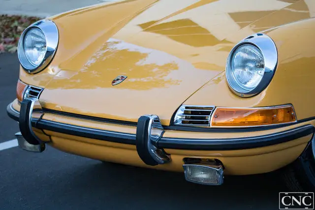 1969 porsche 911e 911 e numbers matching restored bahama yellow at cnc motors