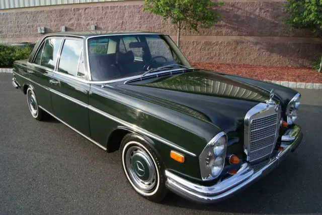 1969 mercedes-benz 280se base 2.8l dark olive/black leather excellent w108