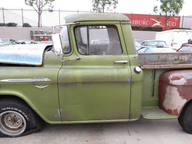 1956 chevy shortbed ca barnfind survior 283 v8 3sp od patina rat rod truck