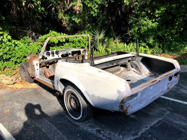 1966 mercedes benz 230sl rolling chassis clean title parts or project