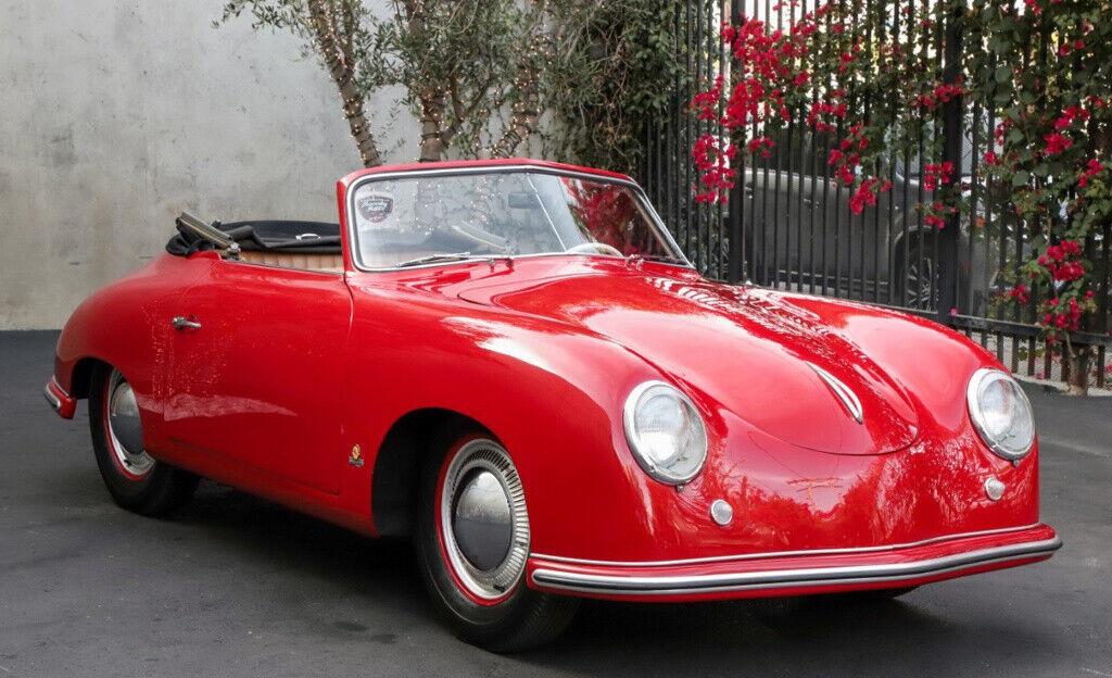 1952 porsche 356 cabriolet gorgeous strawberry red
