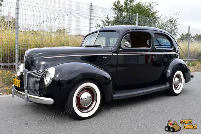 1940 ford deluxe 2dr slantback retro-rod hopped-up merc flathead c4 automatic