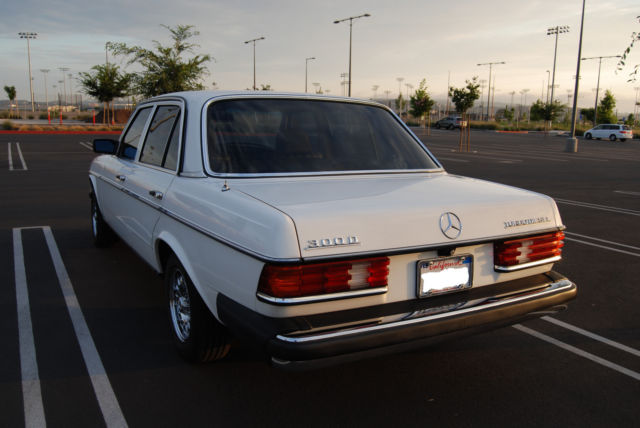 stunning mercedes w123 - no reserve - classic white - low miles. must see!