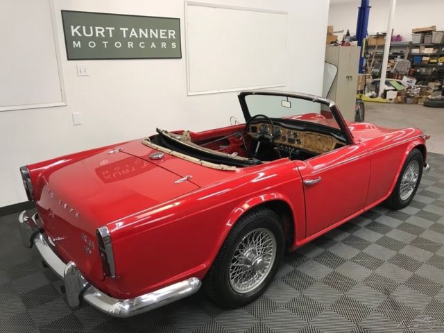 1966 triumph tr4a irs. signal red. 4-speed. excellent, solid, attractive driver