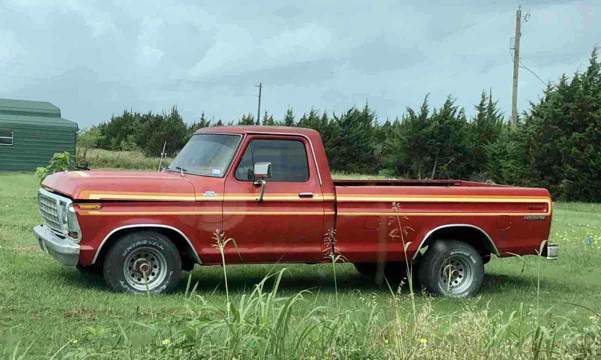 1978 ford f150 pickup red rwd automatic xlt