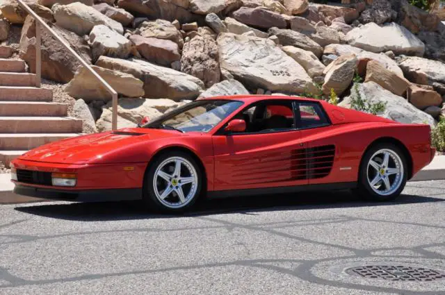 1988 ferrari testarossa - 13.9k miles - rosso corsa red w/ black leather - mint!