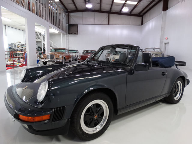 1988 porsche 911 carrera cabriolet, fully optioned and documented!