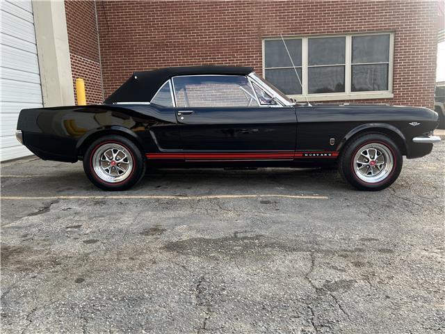 1965 ford gt 2 door convertible raven black red deluxe interior